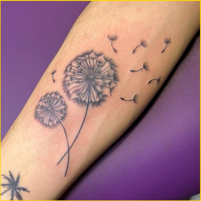 Best dandelion tattoos