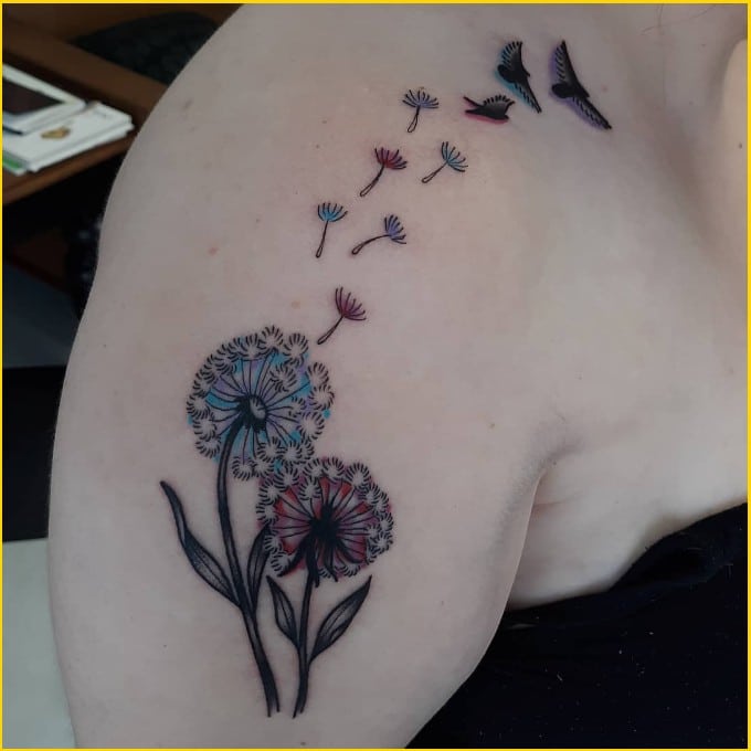 Best dandelion tattoos