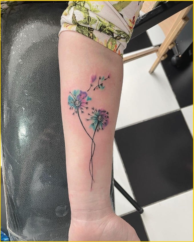 Best dandelion tattoos