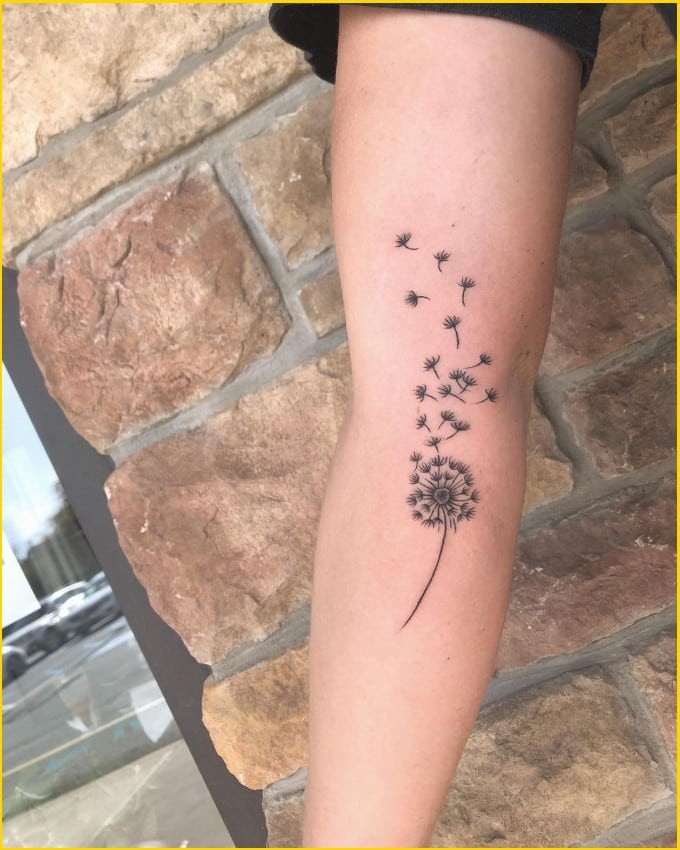 Best dandelion tattoos