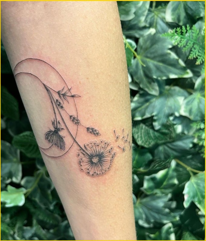 dandelion tattoo designs