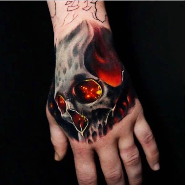 skull tattoos for hands