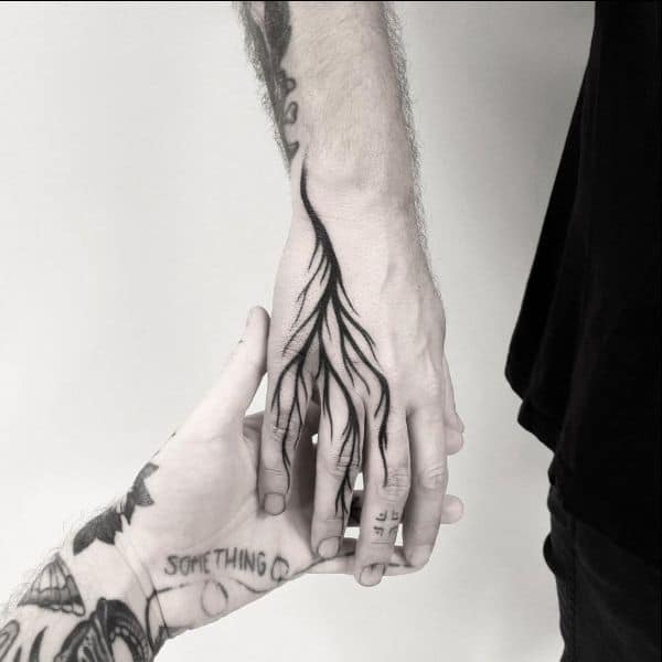 couple hand tattoos