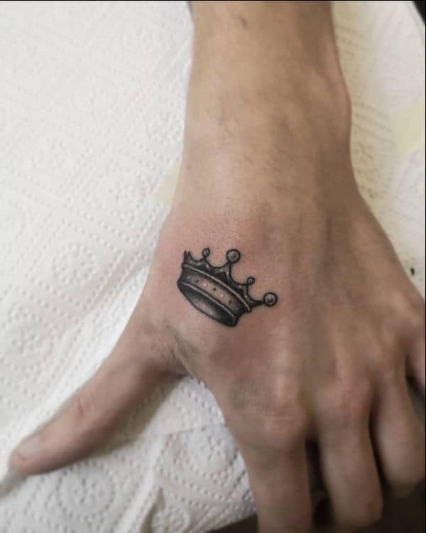 crown tattoos for hands