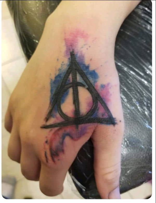 harry potter three deathly hallows tattoos