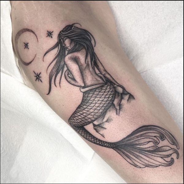 mermaid tattoos for arm