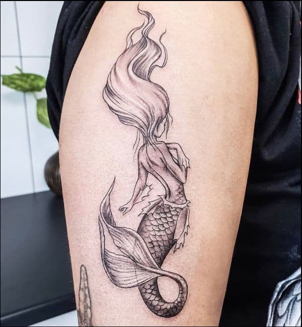 cool mermaid tattoos
