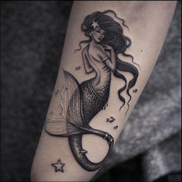best mermaid tattoo ideas for girls