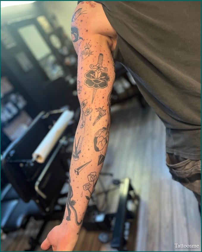 patchwork sleeve tattoo ideasTikTok Search