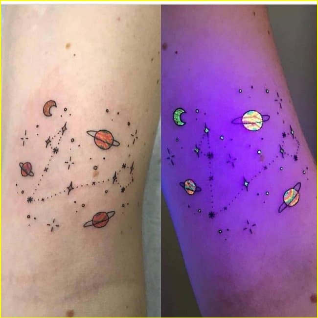 uv face tattoos