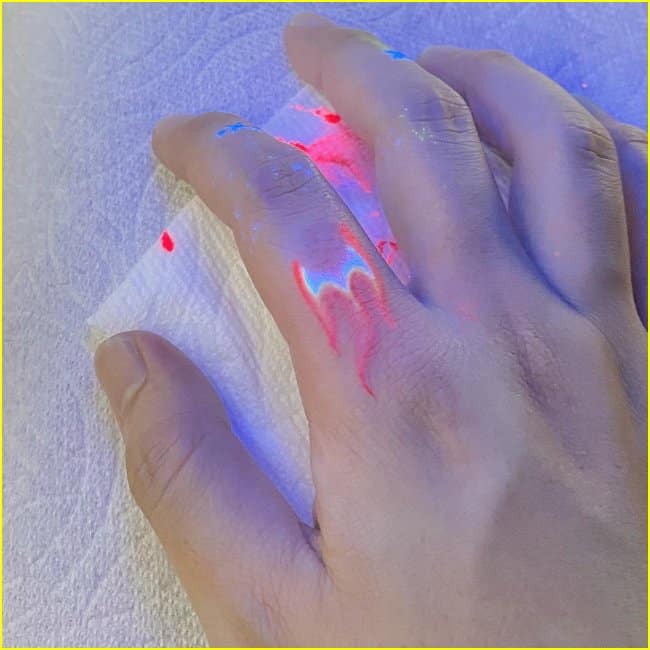 uv ink tattoo ideas for finger