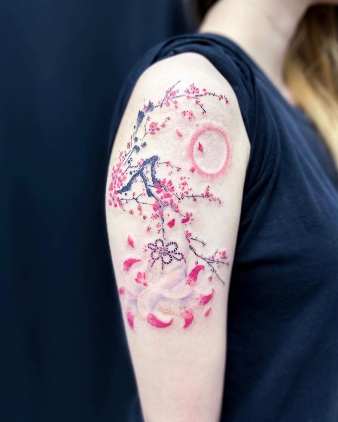 cherry blossom tattoo 