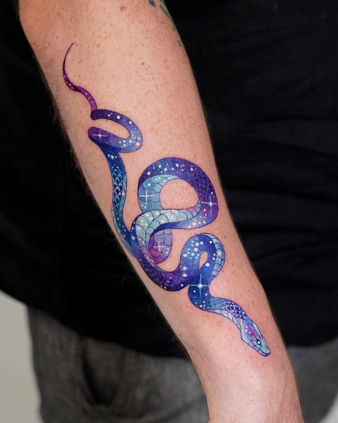 color snake tattoos