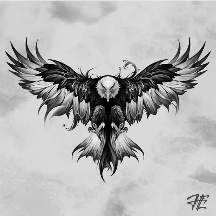 eagle drawing tattoo ideas