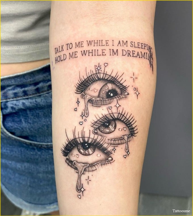 eyeball tattoos on arm