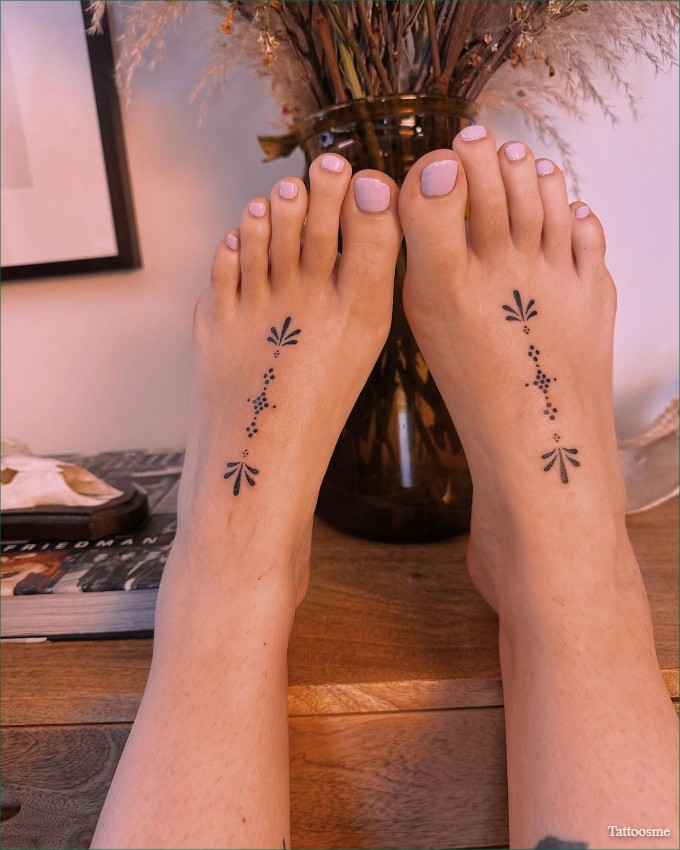 Birds Flying From Dandelion Foot Tattoo