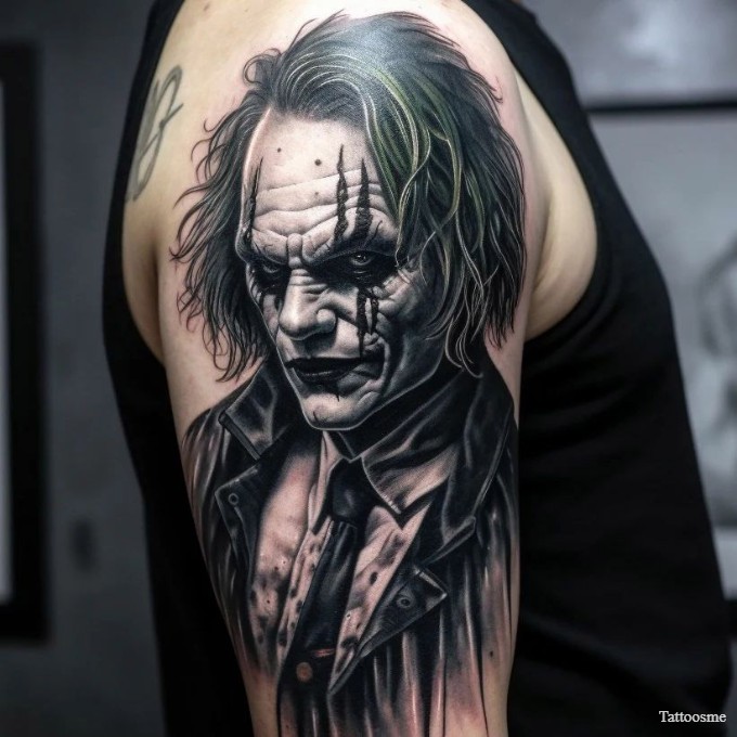 joker tattoo half sleeve