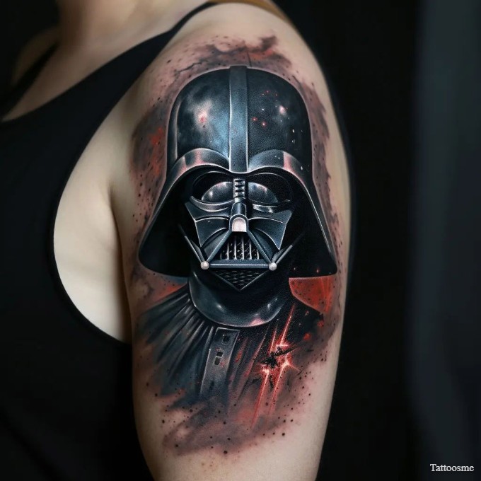 star wars half sleeve tattoo 