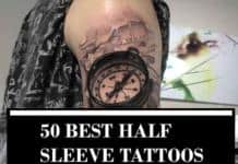 50 Amazing Half Sleeve Tattoos And Ideas For Men And Women half sleeve tattoos 3d compass and rose copy