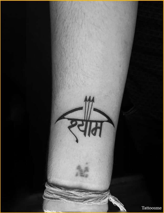 khatu shyam baba tattoo  for women