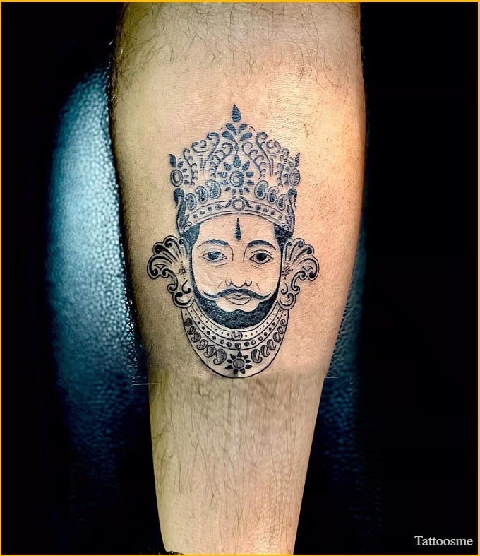 khatu shyam baba potrait tattoo