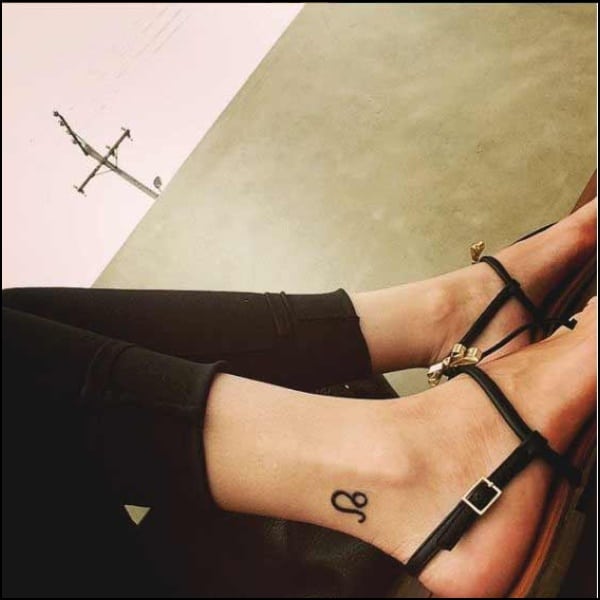 leo ankle tattoos