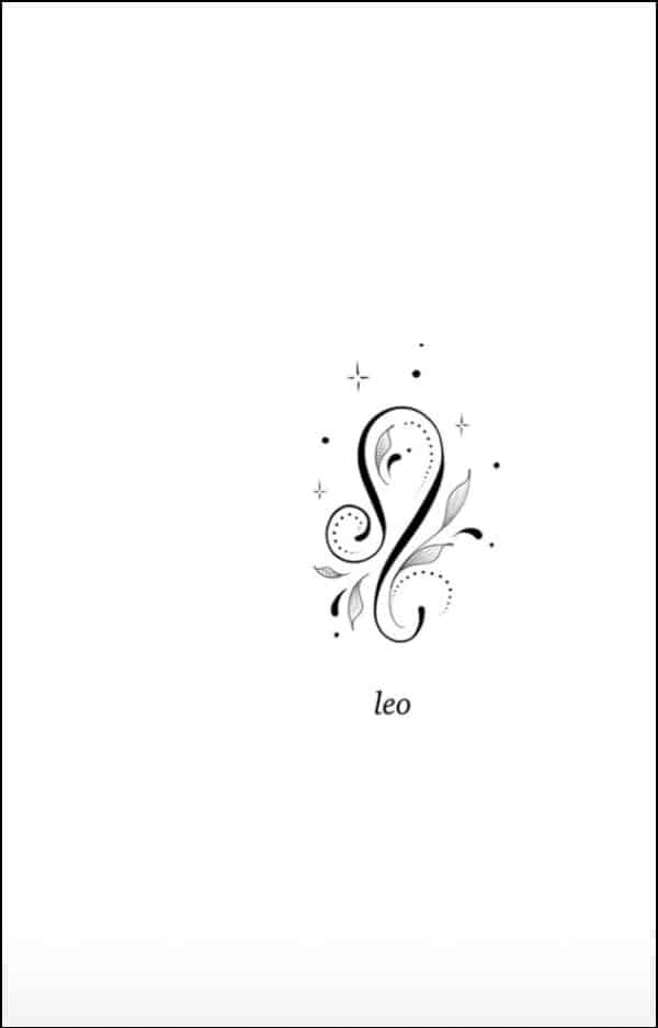 leo tattoos for females