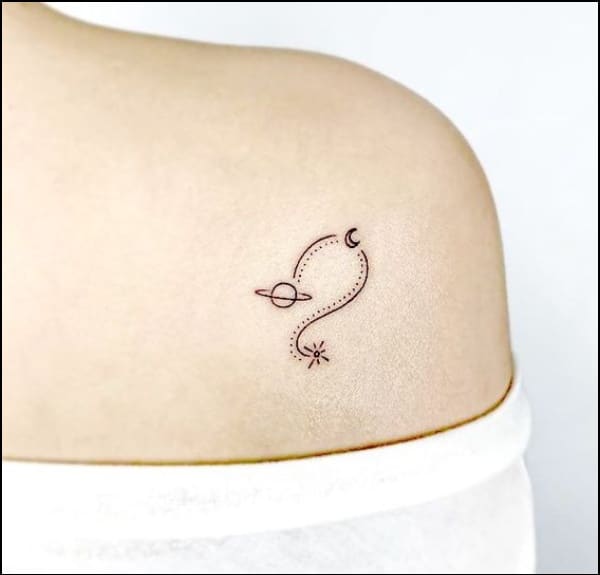 leo tattoo design minimalist