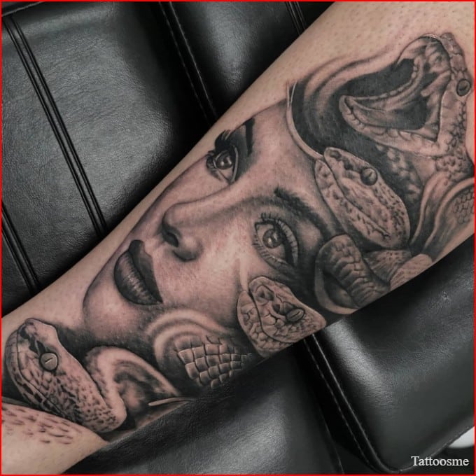 medusa tattoo meaning on a woman