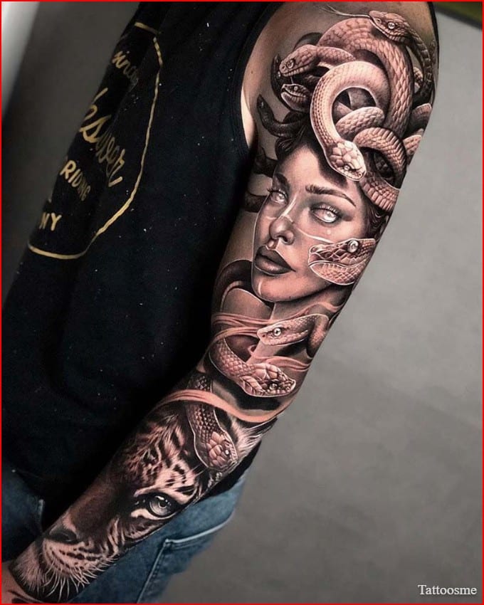medusa tattoo sleeve