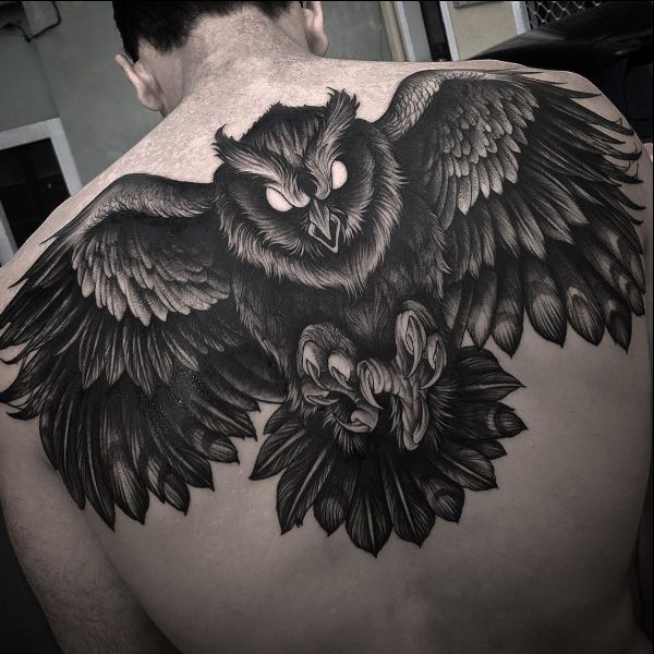 girly owl tattoos