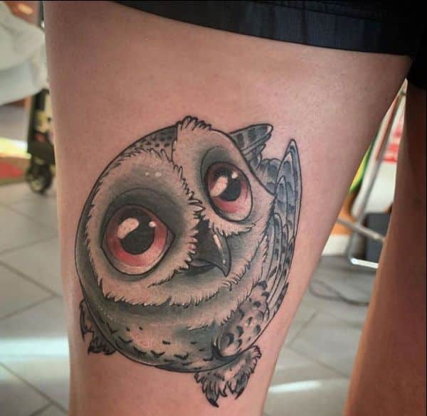 snowy owl tattoo