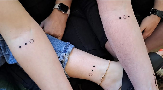 matching tattoos for 3 siblings