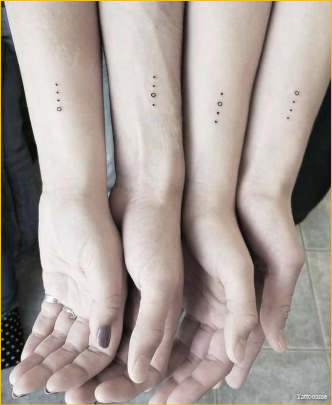 sibling tattoos for 4