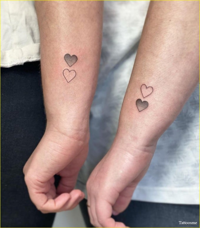 small heart tattoos