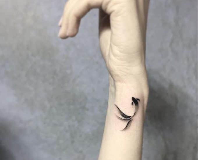 small fish tattoos for wrist
