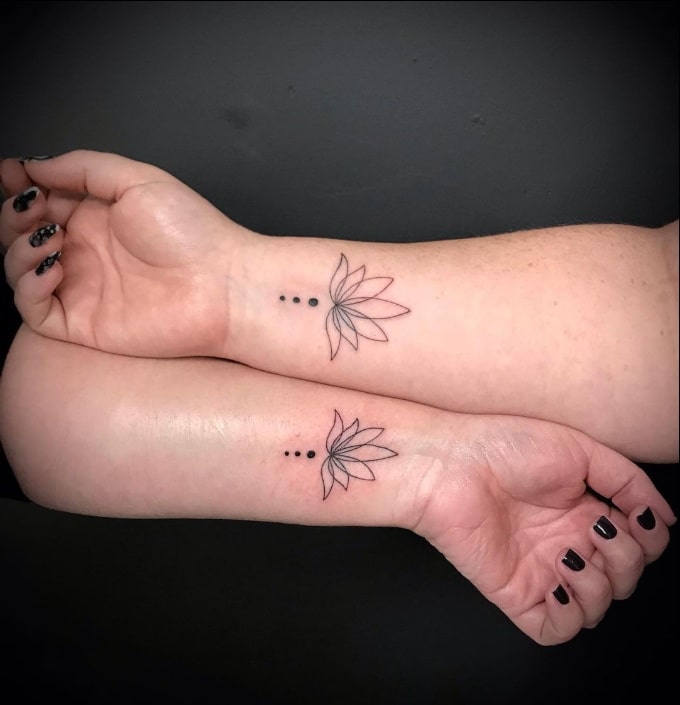 couple wrist tattoos