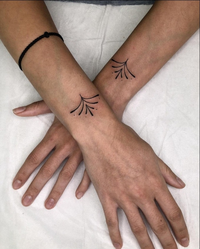 couple matching tattoos