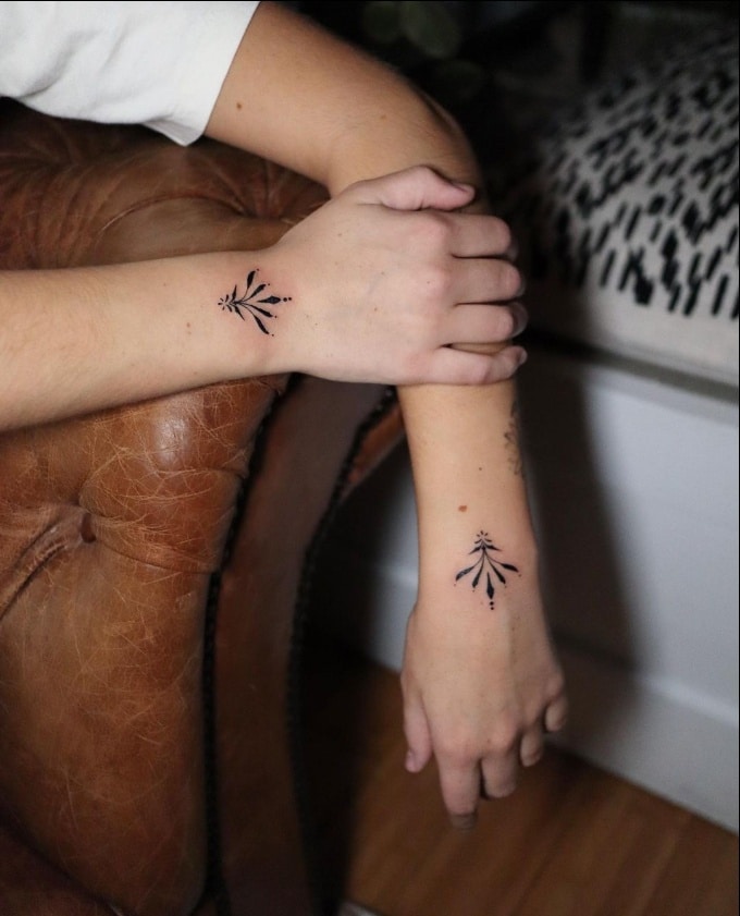 couple matching tattoos